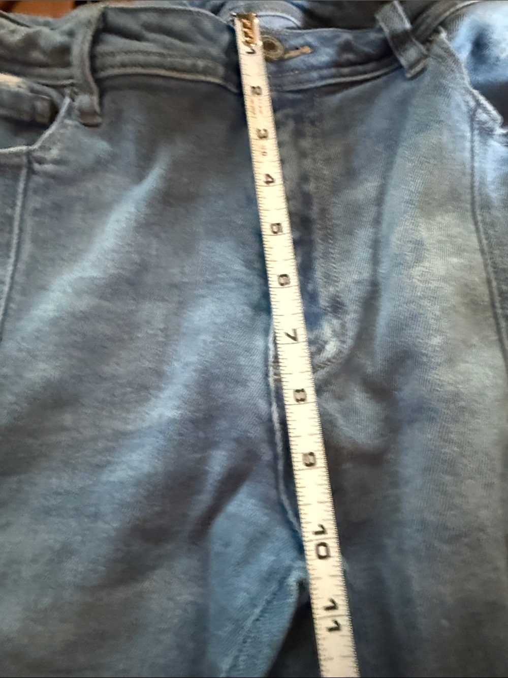 KanCan Light Blue Flared Jeans with Frayed Hem - Picture 10 of 10